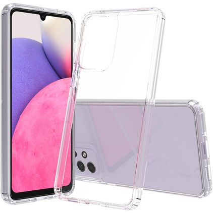 Mobigear Crystal Transparent Samsung Galaxy A33 Plastique rigide Coque arrière - Transparent