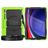 Mobigear SureGrip Xtreme Samsung Galaxy Tab S9 Ultra Plastique rigide / Silicone Coque arrière + Bandoulière + Support - Noir / Vert