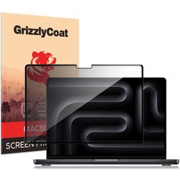 GrizzlyCoat MacBook Pro 16 Pouces (2021-2026) Protection d'écran Confidentialité Film - Compatible Coque - Noir