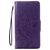 Mobigear Flowers Housse iPhone 8 Etui Porte-Monnaie - Violet