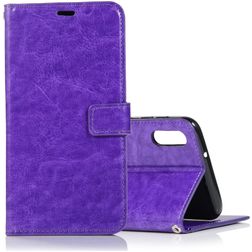 Mobigear Wallet Housse Samsung Galaxy A10 Etui Porte-Monnaie - Violet