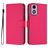 Mobigear Urban Wallet Housse Motorola Moto E14 Etui Porte-Monnaie - Rose Red