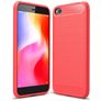 Mobigear Brushed Slim Coque Xiaomi Redmi Go Coque arrière en TPU Souple - Rouge