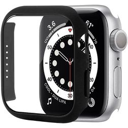 Mobigear Colors Coque Apple Watch - 45 mm Coque Rigide - Noir