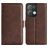 Mobigear Slim Magnet Housse OPPO Reno 8 Pro 5G Etui Porte-Monnaie - Marron