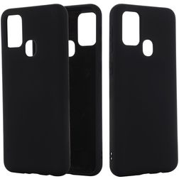 Mobigear Rubber Touch Coque Samsung Galaxy M51 Coque arrière en Silicone - Noir