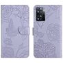 Mobigear Butterfly Housse Realme Narzo 50 5G Etui Porte-Monnaie - Violet