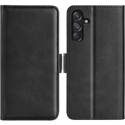 Mobigear Slim Magnet Housse Samsung Galaxy M55 Etui Porte-Monnaie - Noir