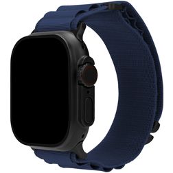 Mobilize Alpine Bracelet Nylon Apple Watch Fermeture boucle ardillon - 49/46/45/44 mm - Bleu
