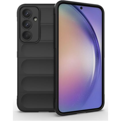 Mobigear Bumpy Coque Samsung Galaxy A35 Coque arrière en TPU Souple - Noir