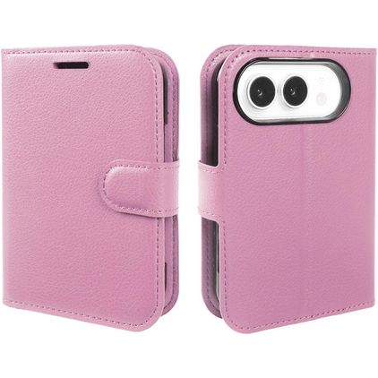 Mobigear Classic Housse iPhone Duo Etui Porte-Monnaie - Rose
