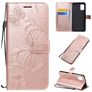 Mobigear Butterfly Housse Samsung Galaxy A51 5G Etui Porte-Monnaie - Rose doré