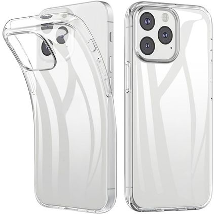Mobigear Basics Transparent iPhone 13 Pro TPU souple Coque arrière - Transparent
