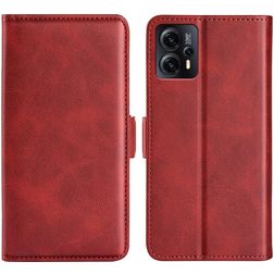 Mobigear Slim Magnet Housse Motorola Moto E13 Etui Porte-Monnaie - Rouge