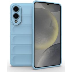 Mobigear Bumpy Samsung Galaxy S25 Edge TPU souple Coque arrière - Bleu