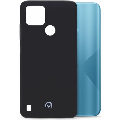 Mobilize Rubber Gelly Coque Realme C21 Coque arrière en TPU Souple - Matt Black