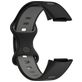 Mobigear Sport Dual Bracelet Silicone Fitbit Charge 5 Fermeture à clou et passant - Noir / Gris