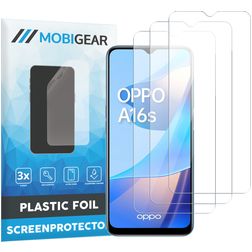 Mobigear OPPO A16s Protection d'écran Film - Compatible coque (Lot de 3)