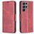 Mobigear Excellent Housse Samsung Galaxy S24 Ultra Etui Porte-Monnaie - Rouge