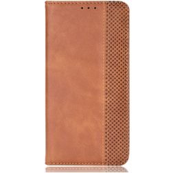 Mobigear Sensation Housse TCL 30 SE Etui Porte-Monnaie - Marron