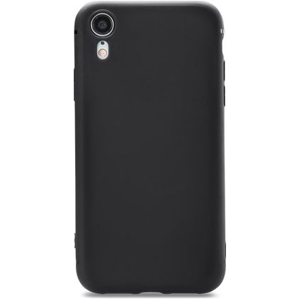 Xccess Invisible Thin Coque iPhone XR Coque arrière en TPU Souple Extra-fin - Noir