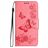Mobigear Butterfly Housse Samsung Galaxy A35 Etui Porte-Monnaie - Rose
