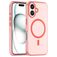 Mobigear Shockproof Coque iPhone 16 MagSafe Coque arrière en TPU Souple - Rouge