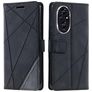 Mobigear Rhombus Housse HONOR 200 Etui Porte-Monnaie - Noir