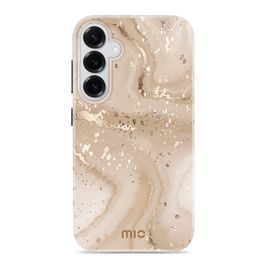 MIO Coque Samsung Galaxy S26 Plus MagSafe Coque arrière Rigide - Gold Marble