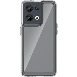 Mobigear Crystal Transparent OPPO Reno 8 5G Plastique rigide Coque arrière - Transparent