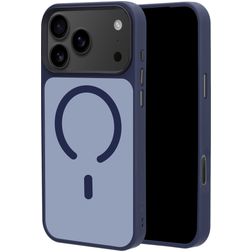 Mobiparts Hardcover Coque iPhone 18 Pro Max MagSafe Coque arrière Rigide - Satin Blue