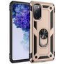Mobigear Armor Ring Coque Samsung Galaxy S20 FE Coque arrière Rigide Anti-Chocs avec Anneau-Support - Or
