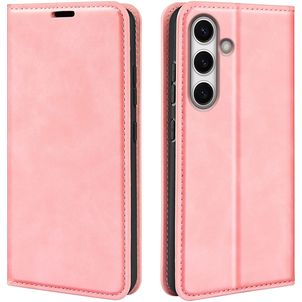 Mobigear Retro Slim Housse Samsung Galaxy S24 FE Etui Porte-Monnaie - Rose