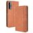Mobigear Sensation Housse TCL 20L Plus Etui Porte-Monnaie - Marron