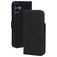 Mobiparts Wallet Housse Samsung Galaxy A16 MagSafe Etui en Cuir Véritable Porte-Monnaie - Noir