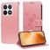 Mobigear Flowers Housse Xiaomi 14T Pro Etui Porte-Monnaie - Rose doré