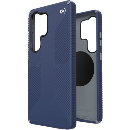 Speck Presidio2 Grip Magnet Coque Samsung Galaxy S25 Ultra MagSafe Coque arrière Rigide Anti-Chocs - Coastal Blue