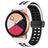 Mobigear Sport Plus Mag Bracelet Silicone Smartwatch Fermeture magnétique - Connexion universelle de 22 mm - Noir / Blanc