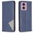 Mobigear Rhombus Slim Housse Motorola Moto E14 Etui - Bleu