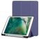 Mobigear Tri-Fold Gel Coque iPad Pro 10.5 Pouces (2017) Etui en TPU,Similicuir + Porte-crayon - Dark Blue