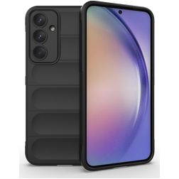 Mobigear Bumpy Coque Samsung Galaxy A35 Coque arrière en TPU Souple - Noir