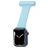 Mobigear Clip Bracelet Infirmière pour Apple Watch Épingle - 49/46/45/44 mm - Bleu layette