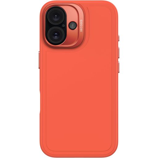 Decoded Stacks Coque iPhone 16 MagSafe Coque arrière en Silicone - Tangerine