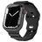 Mobigear Sport Armor Bracelet Silicone Apple Watch Fermeture à clou et passant - 49/46/45/44 mm - Noir