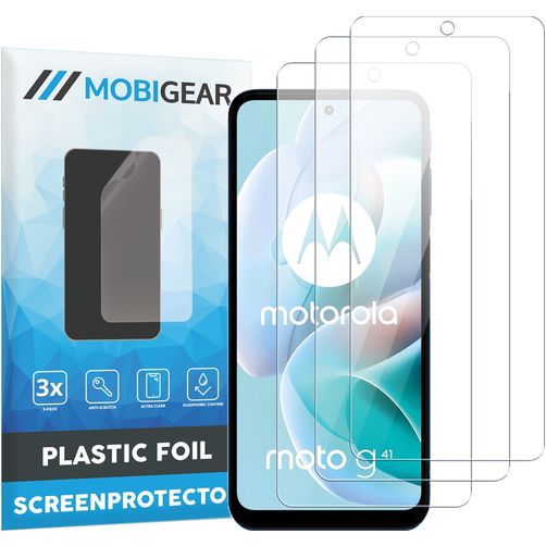 Mobigear Motorola Moto G41 Protection d'écran Film - Compatible coque (Lot de 3)