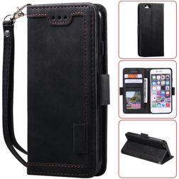 Mobigear Two Tone Housse iPhone SE (2022) Etui Porte-Monnaie - Noir