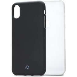 Mobilize Gelly Coque iPhone XS Coque arrière en TPU Souple - Noir