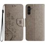 Mobigear Flowers Housse Samsung Galaxy A56 Etui Porte-Monnaie - Gris