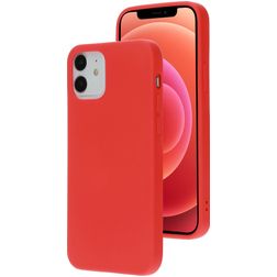Mobiparts Coque iPhone 12 Pro Coque arrière en Silicone - Scarlet Red