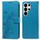 Mobigear Flowers Housse Samsung Galaxy S26 Ultra Etui Porte-Monnaie - Bleu
